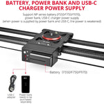 YELANGU L80TC รางสไลด์ไฟฟ้ายาว 80 ซม. พร้อมรีโมทคอนโทรล 2.4GHz สำหรับกล้อง SLR / กล้องวิดีโอ, L80TC 80 ซม.