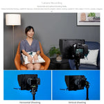 FEELWORLD TP10 โทรโปรมป์เตอร์พับได้ขนาด 10 นิ้ว พร้อมรีโมทคอนโทรลและแหวนอะแดปเตอร์เลนส์สำหรับสมาร์ทโฟน / แท็บเล็ตขนาดต่ำกว่า 10 นิ้ว, TP10