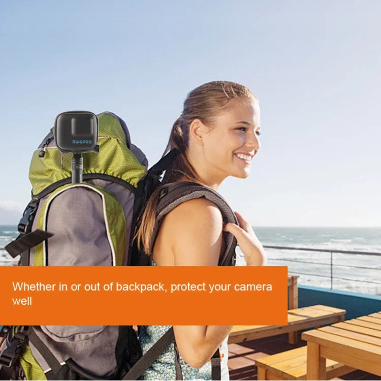 กล่องเก็บและป้องกัน EVA ขนาดเล็กพิเศษ RUIGPRO สำหรับ GoPro Hero11 Black / HERO10 Black / HERO9 Black / HERO8 Black /7 /6 /5, สำหรับ GoPro HERO7 /6 /5