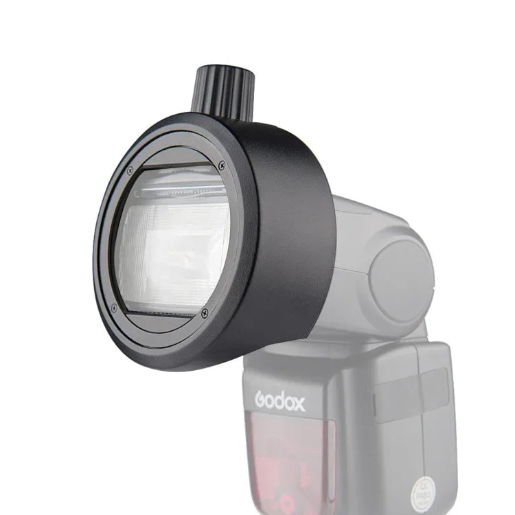 Godox S-R1 อะแดปเตอร์แฟลช Speedlite รูปทรงกลมสำหรับ Godox TT685 / V860II / V350 / TT600, S-R1
