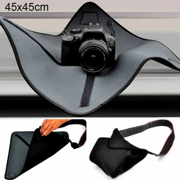 กระเป๋าเนโอพรีนกันกระแทก ผ้าห่มห่อวิเศษสำหรับเลนส์กล้อง Canon / Nikon / Sony, ขนาด: 45 x 45ซม.