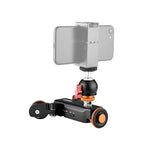 YELANGU L4X-BC กล้องวีลดอลลี่ II สไลเดอร์รางไฟฟ้า 3 ล้อ พร้อมหัวบอล รับน้ำหนัก: 3 กก., L4X-BC
