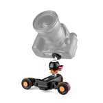 YELANGU L4X-BC กล้องวีลดอลลี่ II สไลเดอร์รางไฟฟ้า 3 ล้อ พร้อมหัวบอล รับน้ำหนัก: 3 กก., L4X-BC