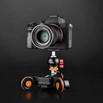 YELANGU L4X-BC กล้องวีลดอลลี่ II สไลเดอร์รางไฟฟ้า 3 ล้อ พร้อมหัวบอล รับน้ำหนัก: 3 กก., L4X-BC