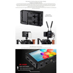 FEELWORLD LUT5 จอมอนิเตอร์กล้อง DSLR ขนาด 5.5 นิ้ว ความสว่างสูงพิเศษ 3000 นิต แบบสัมผัส, LUT5