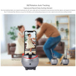 LAIZESKE LA8 หุ่นยนต์ถ่ายภาพอัจฉริยะ ติดตามอัตโนมัติ 360 องศา พร้อมที่ยึดโทรศัพท์, LA8