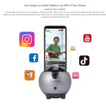 LAIZESKE LA8 หุ่นยนต์ถ่ายภาพอัจฉริยะ ติดตามอัตโนมัติ 360 องศา พร้อมที่ยึดโทรศัพท์, LA8