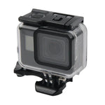 เคสกันน้ำ 45 เมตรพร้อมฝาหลังหน้าจอสัมผัสสำหรับ GoPro NEW HERO /HERO6 /5 พร้อมตัวยึดพื้นฐานและสกรู ไม่ต้องถอดเลนส์ หน้าจอสัมผัส (ใส)