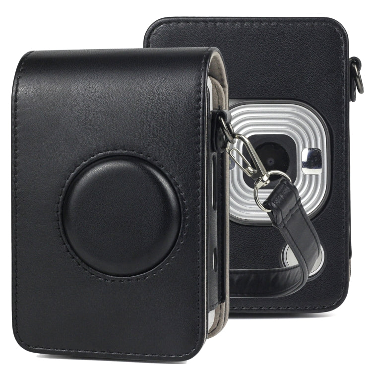 กระเป๋าเคสกล้องหนัง PU วินเทจเต็มตัวพร้อมสายสำหรับ FUJIFILM instax mini Liplay, สำหรับ FUJIFILM instax mini Liplay