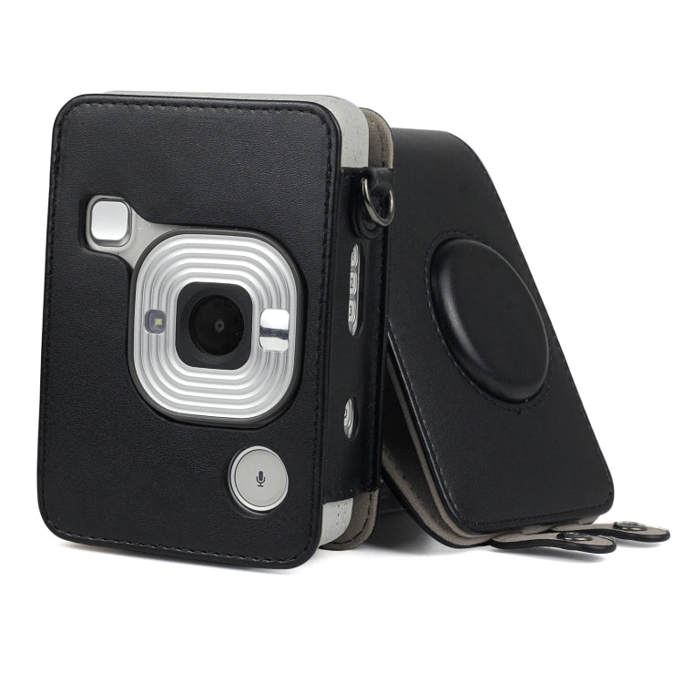 กระเป๋าเคสกล้องหนัง PU วินเทจเต็มตัวพร้อมสายสำหรับ FUJIFILM instax mini Liplay, สำหรับ FUJIFILM instax mini Liplay