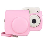 กระเป๋าเคสกล้องหนัง PU วินเทจเต็มตัวพร้อมสายสำหรับ FUJIFILM instax mini 7+, สำหรับ FUJIFILM instax mini 7+