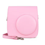กระเป๋าเคสกล้องหนัง PU วินเทจเต็มตัวพร้อมสายสำหรับ FUJIFILM instax mini 7+, สำหรับ FUJIFILM instax mini 7+