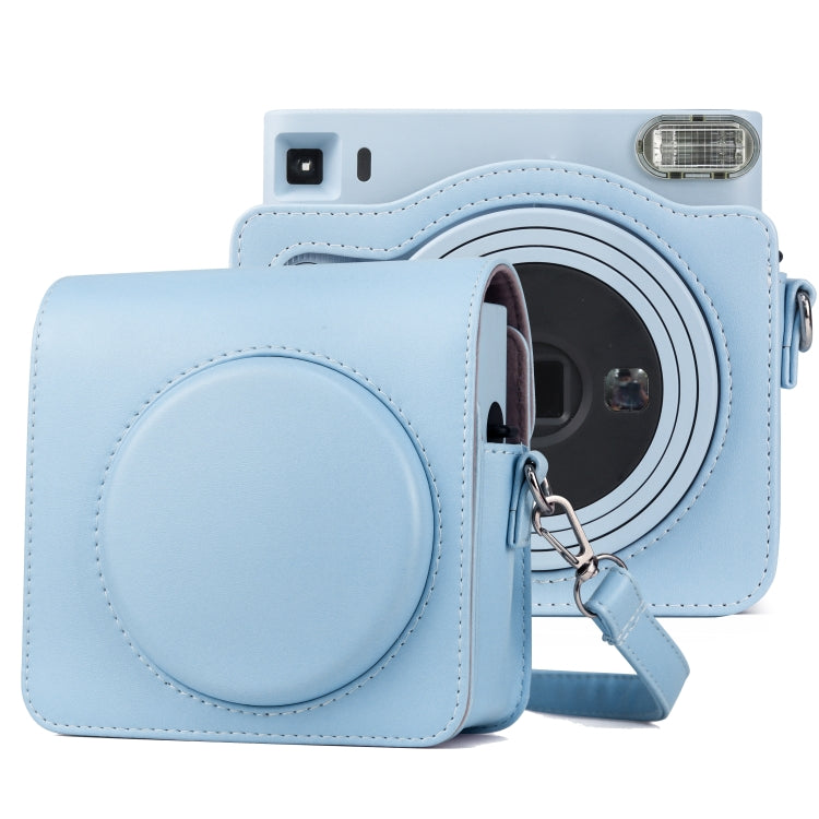 กระเป๋าเคสกล้องหนัง PU เต็มตัวพร้อมสายสำหรับ FUJIFILM instax Square SQ1