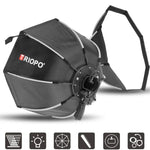 TRIOPO KS2-55 ซอฟต์บ็อกซ์แบบแปดเหลี่ยมขนาด 55 ซม. สำหรับแฟลชสปีดไลท์ ความเร็วในการโหลดสูง, KS2-55