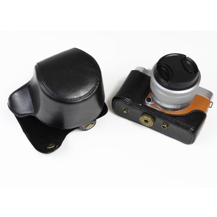 กระเป๋าเคสกล้องหนัง PU แบบเต็มตัวพร้อมสายสะพาย สำหรับ FUJIFILM X-A7 / X-A20 (เลนส์ 15-55mm), สำหรับ FUJI X-A7