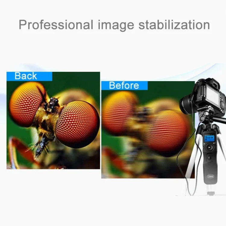 รีโมทคอนโทรลตั้งเวลาถ่ายภาพแบบ LCD RST-7002 พร้อมสาย C8 สำหรับกล้อง CANON 1D/1DS/50D/40D/30D/20D/10D/5D/7D, RST-7002