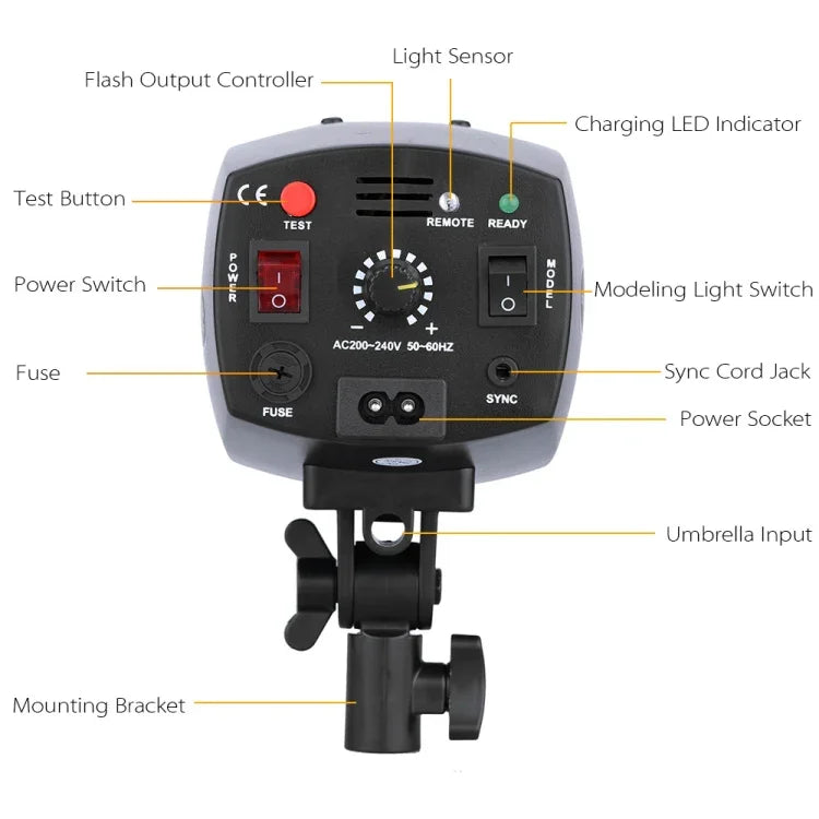Godox K-180A Mini Master 180Ws Studio Flash Light Photo Flash Speedlight, K-180A
