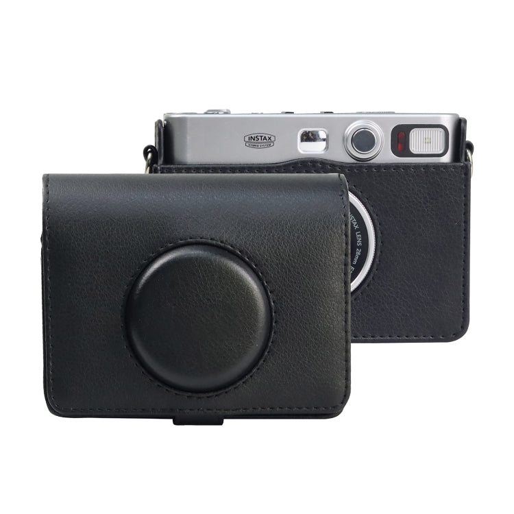 กระเป๋าเคสกล้องหนัง PU ดีไซน์ย้อนยุค พร้อมสายสะพาย สำหรับ FUJIFILM instax mini Evo, สำหรับ FUJIFILM instax mini Evo ดีไซน์ย้อนยุค