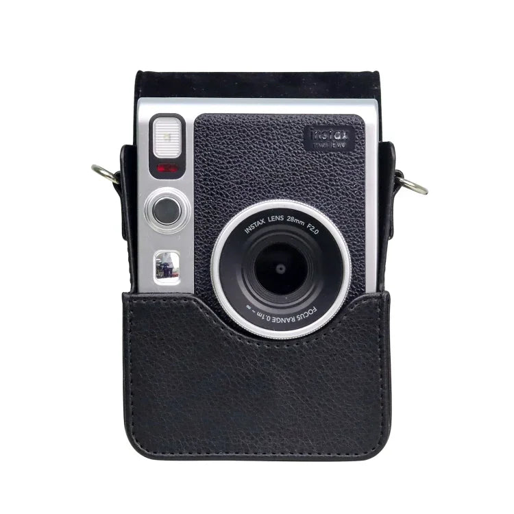 กระเป๋าใส่กล้องหนัง PU แบบตั้งตรงพร้อมสายสะพาย สำหรับ FUJIFILM instax mini Evo, สำหรับ FUJIFILM instax mini Evo แบบตั้งตรง