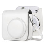 Solid Color Full Body Camera Leather Case Bag with Strap for FUJIFILM Instax mini 11