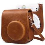 กระเป๋าเคสกล้องหนังดีไซน์ย้อนยุค พร้อมสายสะพาย สำหรับ FUJIFILM Instax mini 11, สำหรับ FUJIFILM Instax mini 11