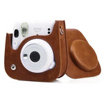 กระเป๋าเคสกล้องหนังดีไซน์ย้อนยุค พร้อมสายสะพาย สำหรับ FUJIFILM Instax mini 11, สำหรับ FUJIFILM Instax mini 11