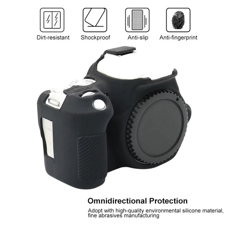 เคสซิลิโคนอ่อนนุ่มสำหรับปกป้อง Canon EOS 200D / EOS 200D Mark II, สำหรับ Canon EOS 200D, สำหรับ Canon EOS 200D / EOS 200D Mark II