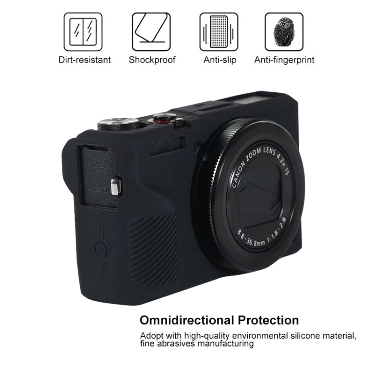 เคสซิลิโคนอ่อนนุ่มสำหรับ Canon PowerShot G7 X Mark III / G7X III / G7X3, สำหรับ Canon PowerShot G7 X Mark III