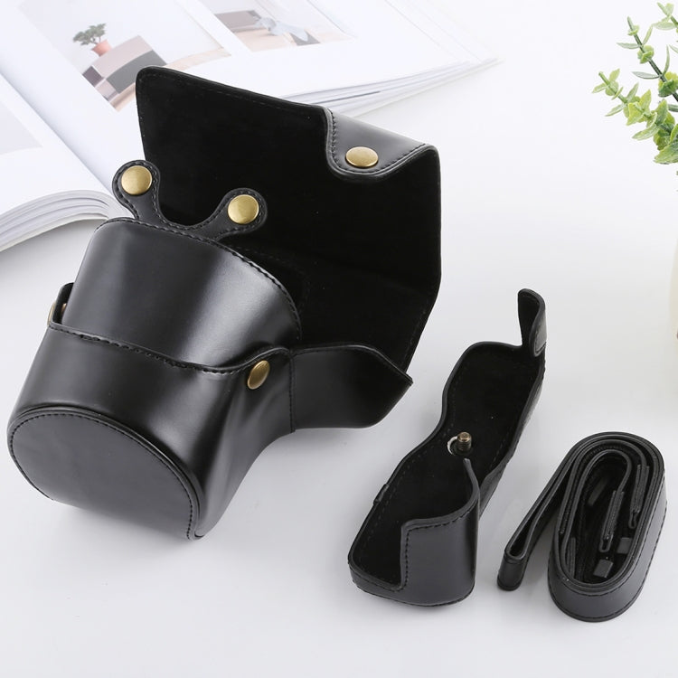 กระเป๋าเคสกล้องหนัง PU แบบเต็มตัว พร้อมสายรัดสำหรับ FUJIFILM X-T3, สำหรับ FUJI X-T3