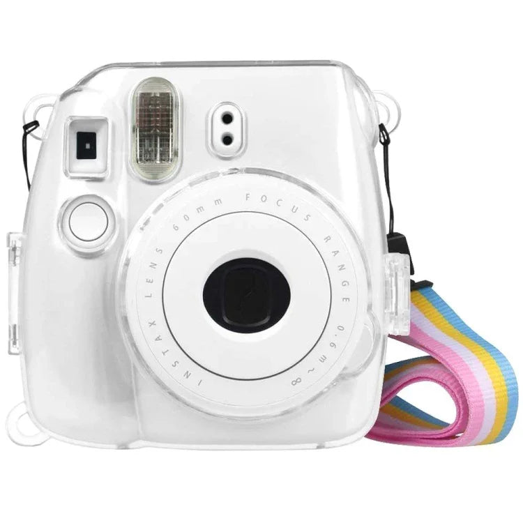 เคสคริสตัลป้องกันพร้อมสายรัดสำหรับ FUJIFILM instax mini 9 / mini 8+ / mini 8, สำหรับ FUJIFILM instax mini 9