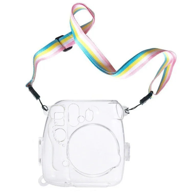 เคสคริสตัลป้องกันพร้อมสายรัดสำหรับ FUJIFILM instax mini 9 / mini 8+ / mini 8, สำหรับ FUJIFILM instax mini 9