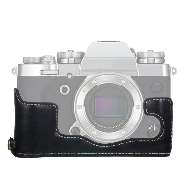 ฐานเคสกล้องหนัง PU ครึ่งตัวเกลียว 1/4 นิ้ว สำหรับ FUJIFILM X-T3/X-T2, สำหรับ FUJIFILM X-T3