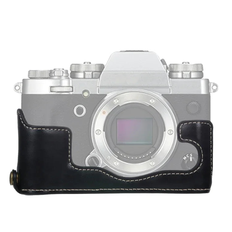 ฐานเคสกล้องหนัง PU ครึ่งตัวเกลียว 1/4 นิ้ว สำหรับ FUJIFILM X-T3/X-T2, สำหรับ FUJIFILM X-T3