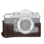 ฐานเคสกล้องหนัง PU ครึ่งตัวเกลียว 1/4 นิ้ว สำหรับ FUJIFILM X-T3/X-T2, สำหรับ FUJIFILM X-T3