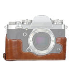 ฐานเคสกล้องหนัง PU ครึ่งตัวเกลียว 1/4 นิ้ว สำหรับ FUJIFILM X-T3/X-T2, สำหรับ FUJIFILM X-T3