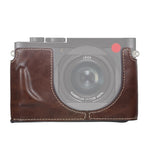 ฐานเคสกล้องหนัง PU ครึ่งตัวเกลียว 1/4 นิ้ว สำหรับ Leica Q2, สำหรับ Leica Q2