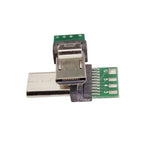 หัวต่อ PCB USB 15 พิน 10 ชิ้น ตัวแปลงปลั๊ก Micro USB สำหรับสายข้อมูลกล้อง Sony