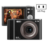 กล้องดิจิตอล DC302 ขนาด 2.88 นิ้ว 44MP ซูม 16X 2.7K Full HD สำหรับเด็ก พร้อมปลั๊ก US