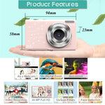 กล้องดิจิตอล DC402 ขนาด 2.4 นิ้ว 44MP ซูม 16X 1080P Full HD สำหรับเด็ก พร้อมปลั๊ก EU