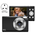 กล้องดิจิตอล DC402 ขนาด 2.4 นิ้ว 44MP ซูม 16X 2.7K Full HD สำหรับเด็ก พร้อมปลั๊ก UK