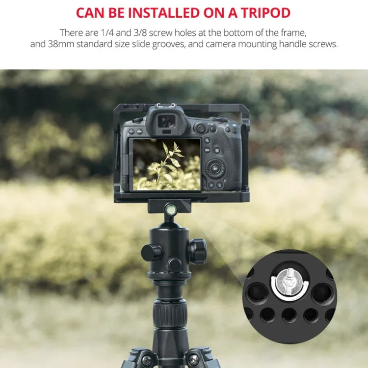 โครงกันสั่นกล้องวิดีโอ YELANGU C22-A YLG0334B-A สำหรับ Canon EOS R5/R6/R, YLG0334B-A