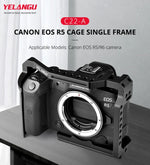 โครงกันสั่นกล้องวิดีโอ YELANGU C22-A YLG0334B-A สำหรับ Canon EOS R5/R6/R, YLG0334B-A