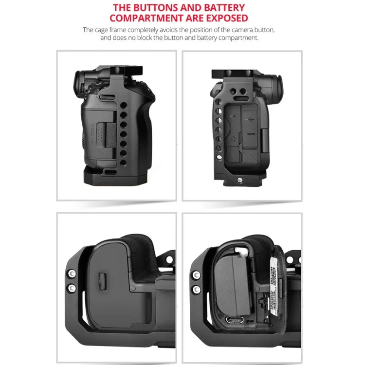 โครงกันสั่นกล้องวิดีโอ YELANGU C22-A YLG0334B-A สำหรับ Canon EOS R5/R6/R, YLG0334B-A