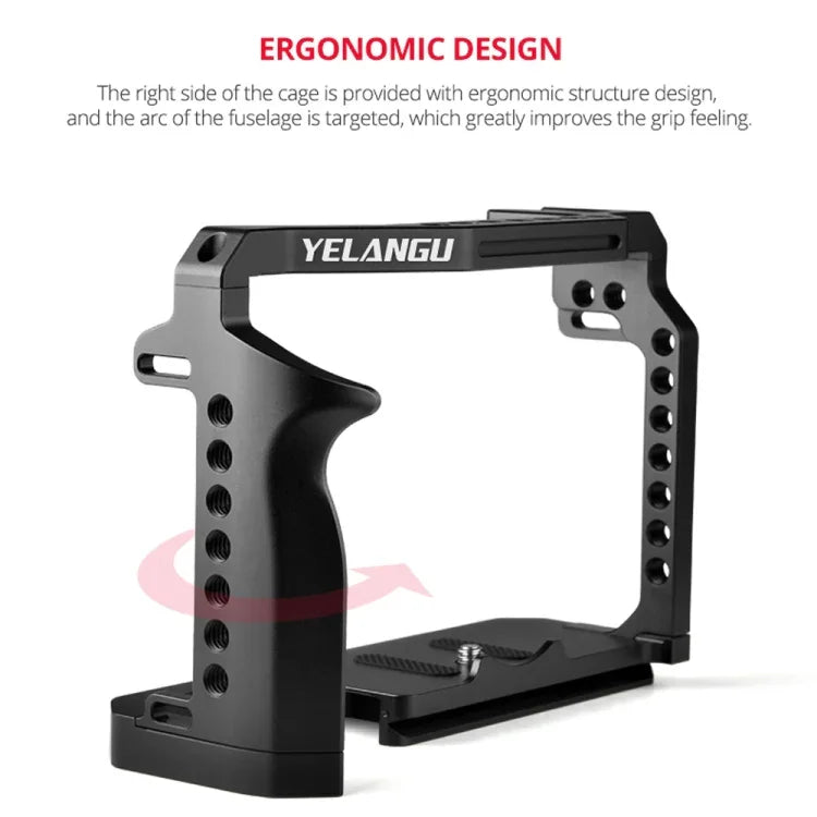 โครงกันสั่นกล้องวิดีโอ YELANGU C22-A YLG0334B-A สำหรับ Canon EOS R5/R6/R, YLG0334B-A