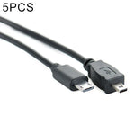 สายข้อมูลโทรศัพท์ Micro USB 30 ซม. เป็น Mini 8 Pin USB OTG 5 ชิ้น สำหรับ Nikon, Micro เป็น Mini 8 Pin สำหรับ Nikon