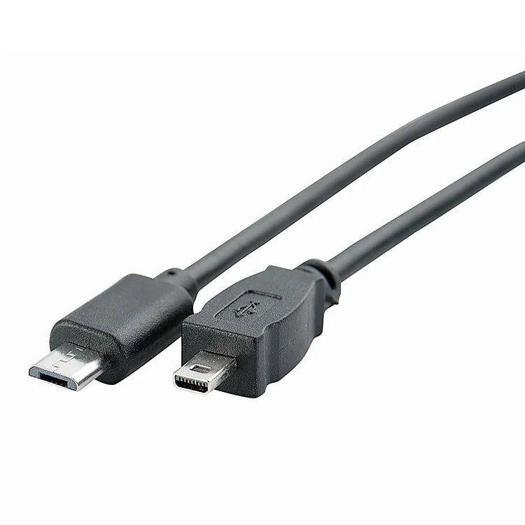 สายข้อมูลโทรศัพท์ Micro USB 30 ซม. เป็น Mini 8 Pin USB OTG 5 ชิ้น สำหรับ Nikon, Micro เป็น Mini 8 Pin สำหรับ Nikon