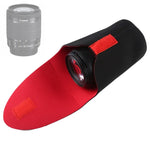 กระเป๋าเก็บเลนส์กล้อง SLR แบบหนา กันกระแทกด้วยนีโอพรีน พร้อมส่วนลดติดหนึบ, เส้นผ่านศูนย์กลาง: 80 มม., สูง: 130 มม., เส้นผ่านศูนย์กลาง: 80 มม., สูง: 130 มม.
