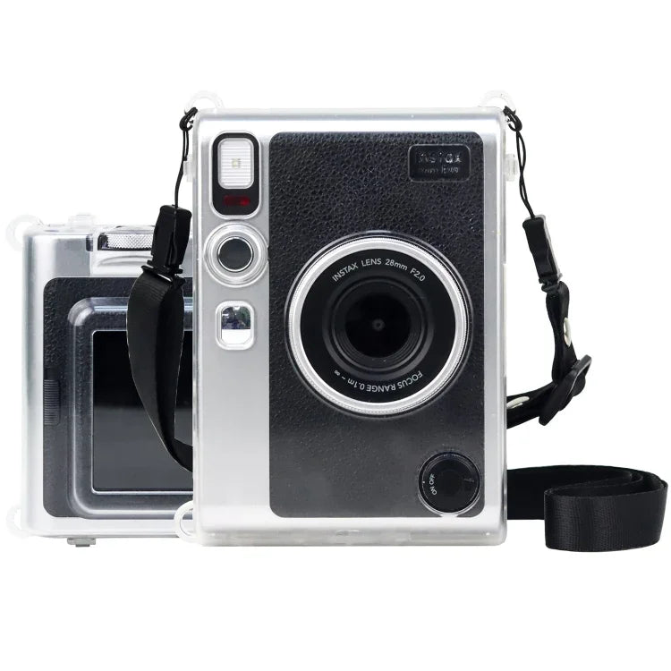เคสคริสตัลป้องกันพร้อมสายรัดสำหรับ FUJIFILM Instax mini EVO