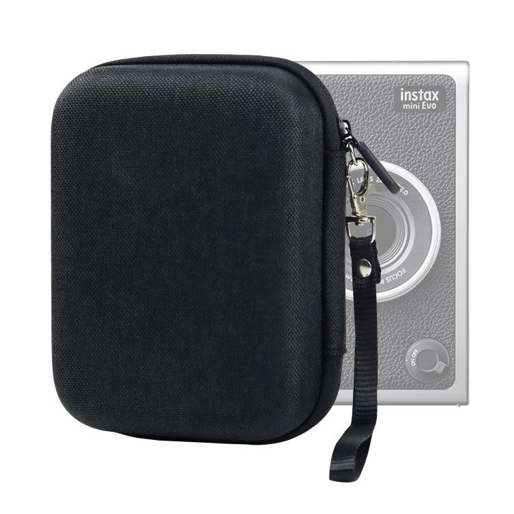 กล่องเก็บของแข็งสำหรับ FUJIFILM Instax mini EVO ลายผ้าสีดำ, ลายผ้าสีเทา