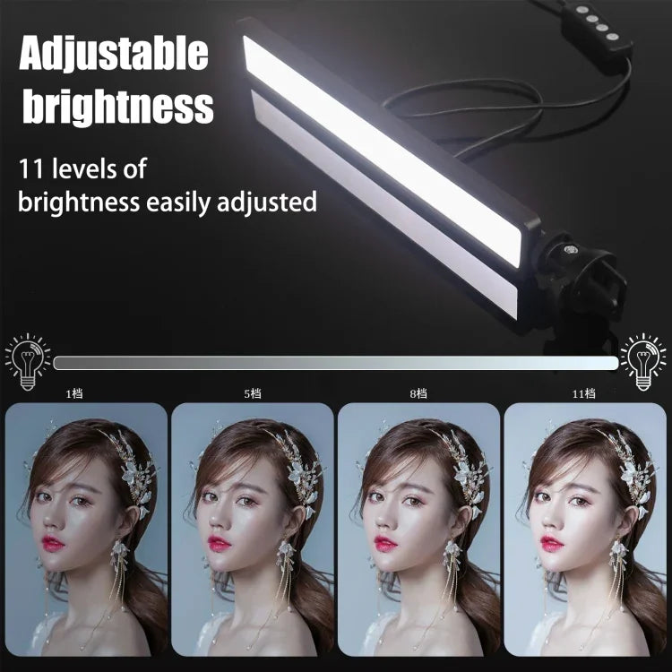 ไฟ LED ไลฟ์วิดีโอ USB LUXCeO WS66 2500K-9000K สีสองโทน สำหรับแล็ปท็อปและประชุม